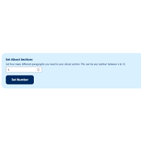 Screenshot of the About admin section